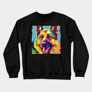 German Shepherd Dog Pop Art - Dog Lover Gifts Crewneck Sweatshirt